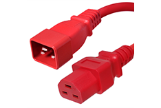 red c20 to c13 power cord