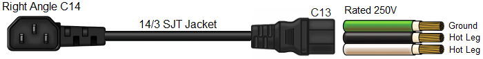 right angle c14 to c13 15a